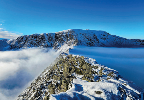 Inversion between Striding Edge and Helvellyn