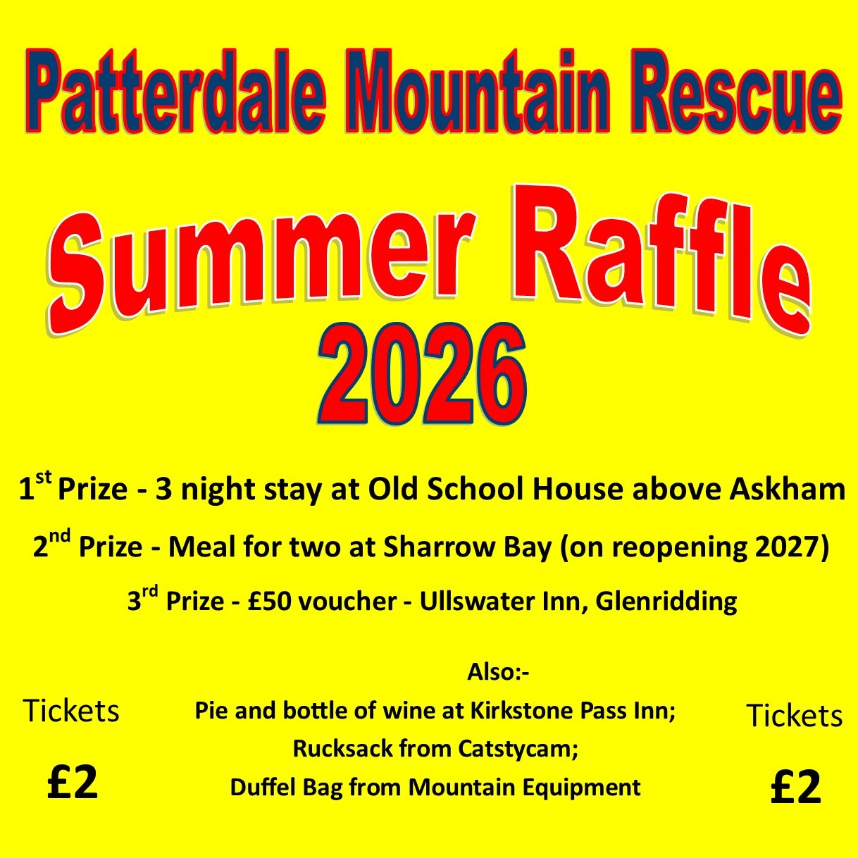 2026 Summer Raffle Tickets