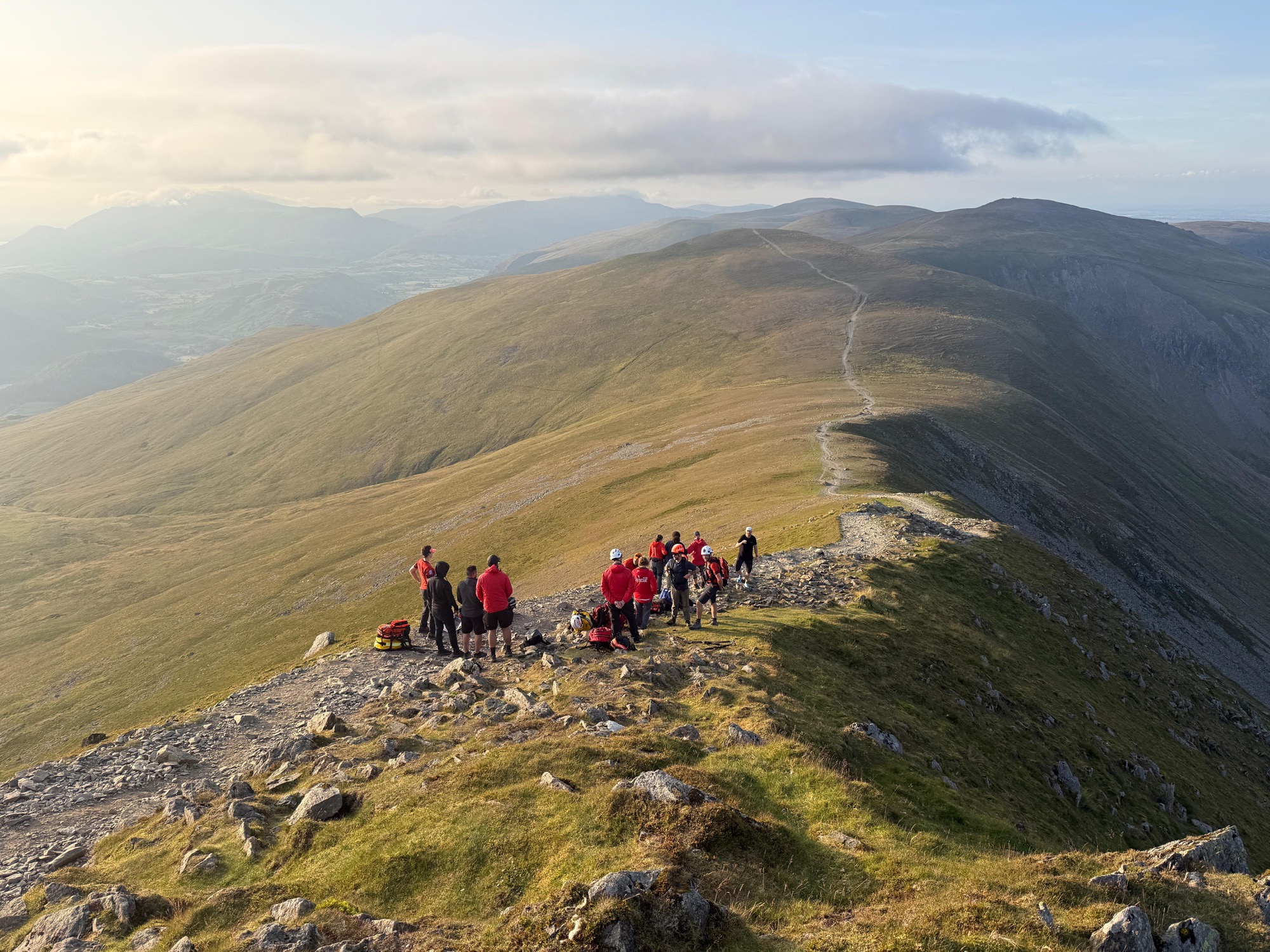Ankle injury at Grisedale Tarn