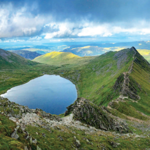 Red Tarn and Striding Edge Greetings Cards