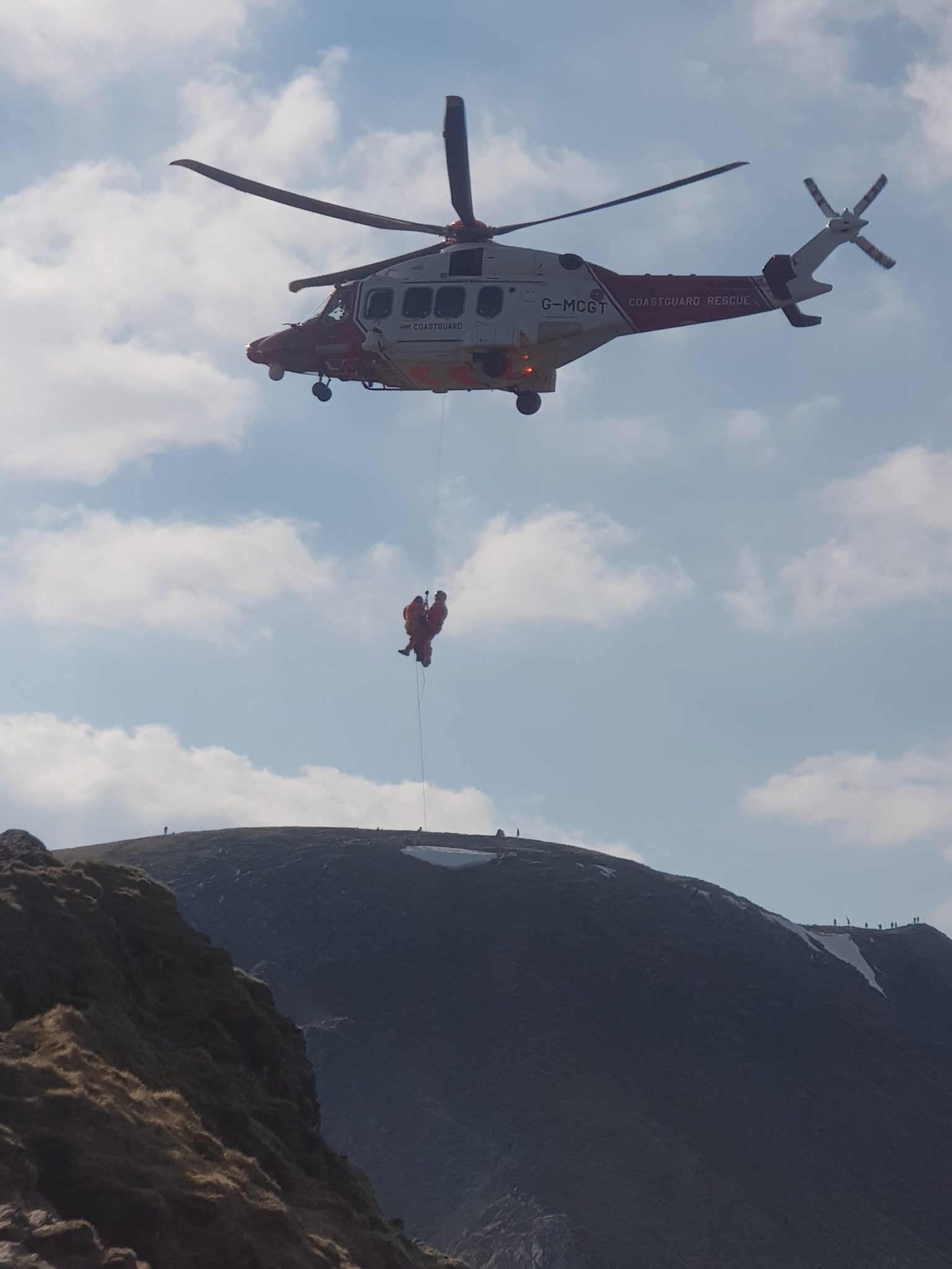Patterdale Mountain Rescue Team callout at Striding Edge.