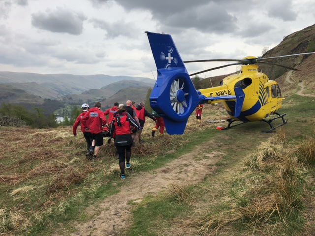 Patterdale Mountain Rescue Team callout at Gowbarrow Fell.