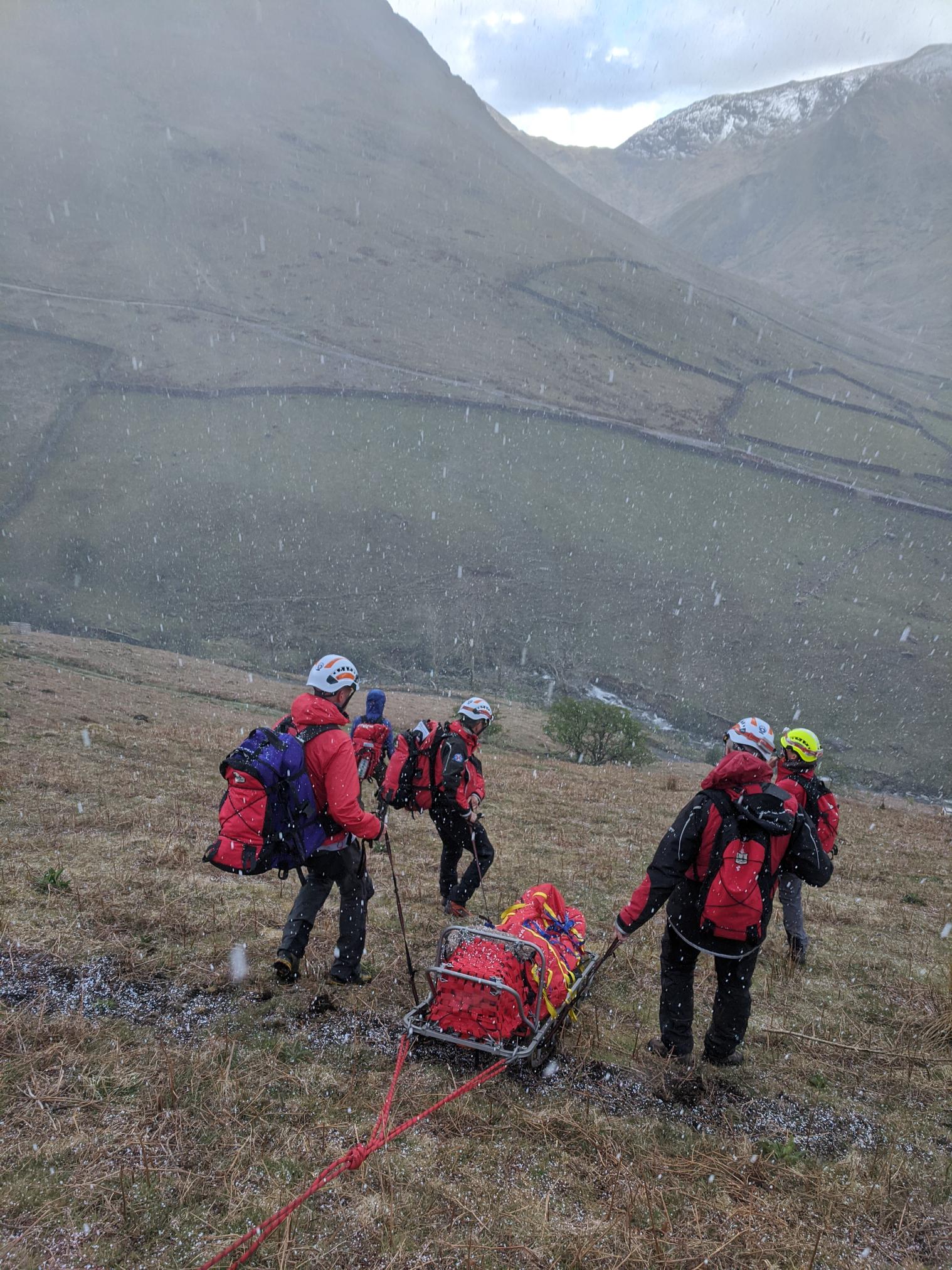 Patterdale Mountain Rescue Team callout at Hartsop Pump House.