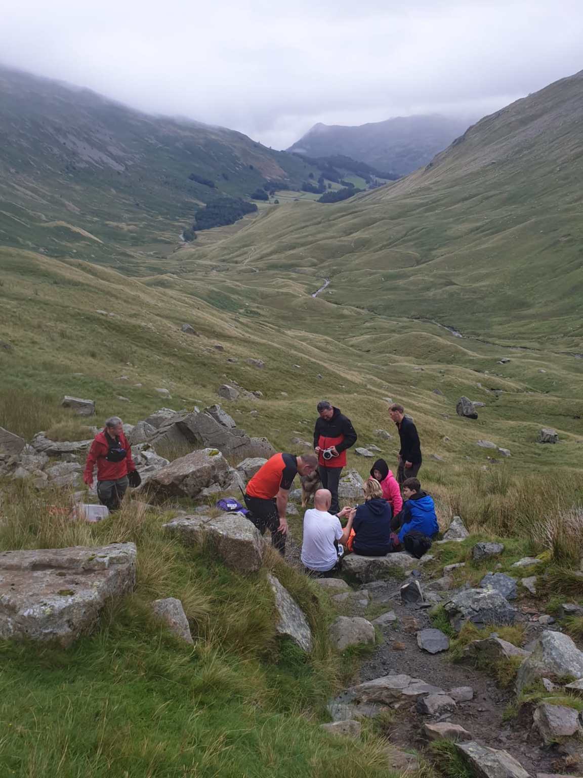 Patterdale Mountain Rescue Team callout at Ruthwaite Lodge.