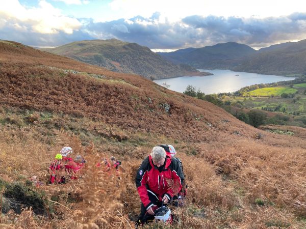 Patterdale Mountain Rescue Team callout at Gowbarrow Fell.