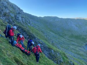 Patterdale Mountain Rescue Team callout at Striding Edge.