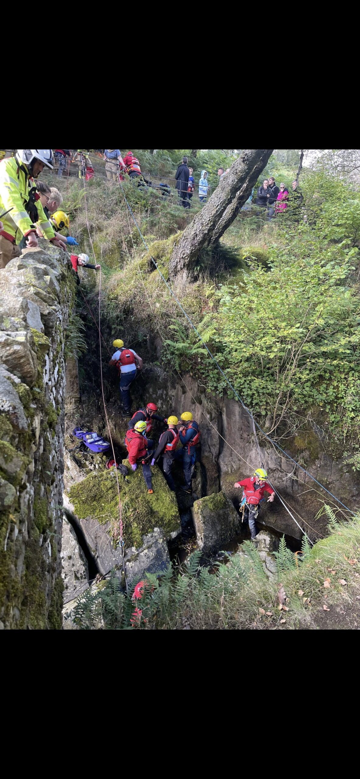 Patterdale Mountain Rescue Team callout at Aira Force.