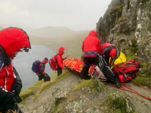 Patterdale Mountain Rescue Team callout at Striding Edge.