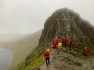 Patterdale Mountain Rescue Team callout at Striding Edge.