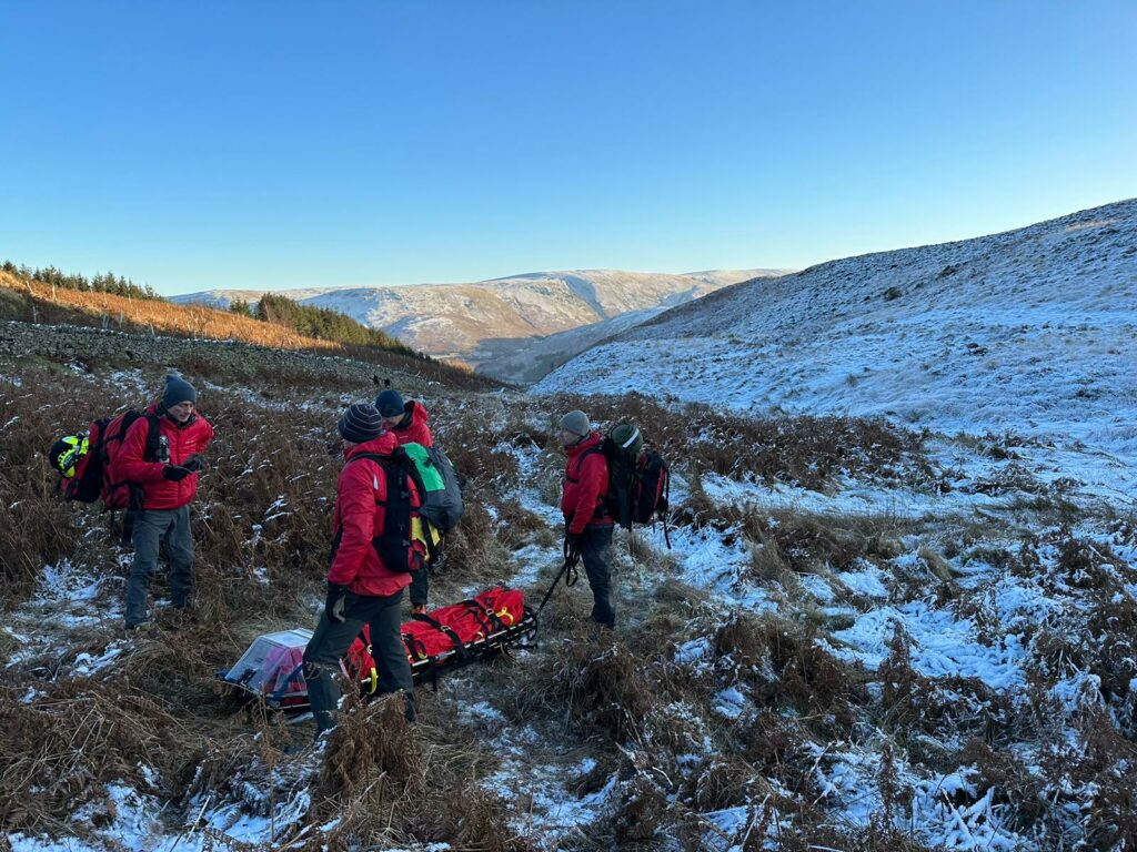 Patterdale Mountain Rescue Team callout at Gowbarrow Fell.