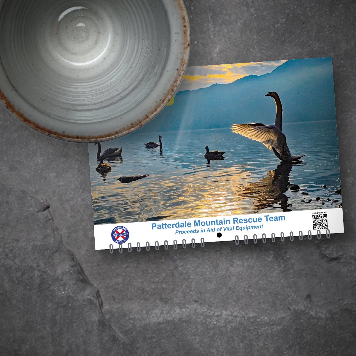2027 calendar with a stoneware mug