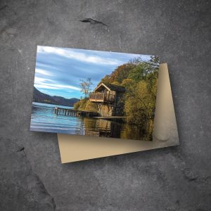 Duke of portland boathouse greetings cards on slate